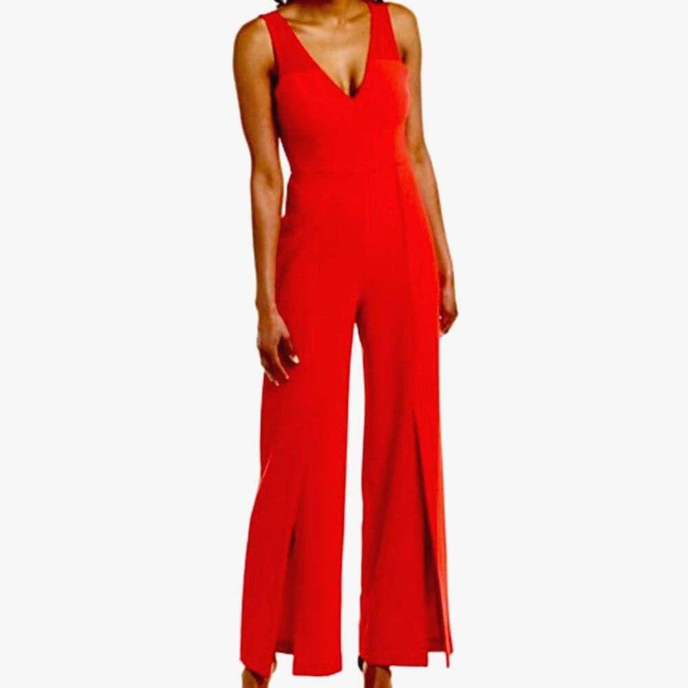 BCBG Maxazria Wide-Leg-Slip Jumpsuit New
